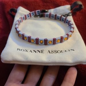Roxanne Assoulin jeweled color block choker